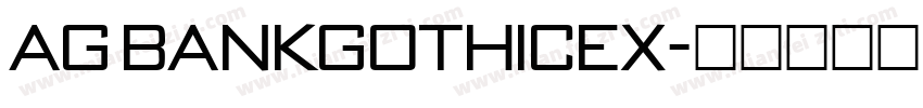 AG BankGothicEx字体转换